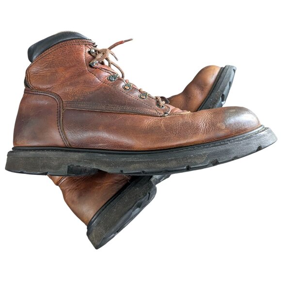 Red Wing Brown Leather ASTM F2413 SD Steel Toe Work‎ Boot 12D USA Vintage Used Red Wing Brown Leather ASTM F2413 SD Steel Toe Work Boot 12D  main image 2